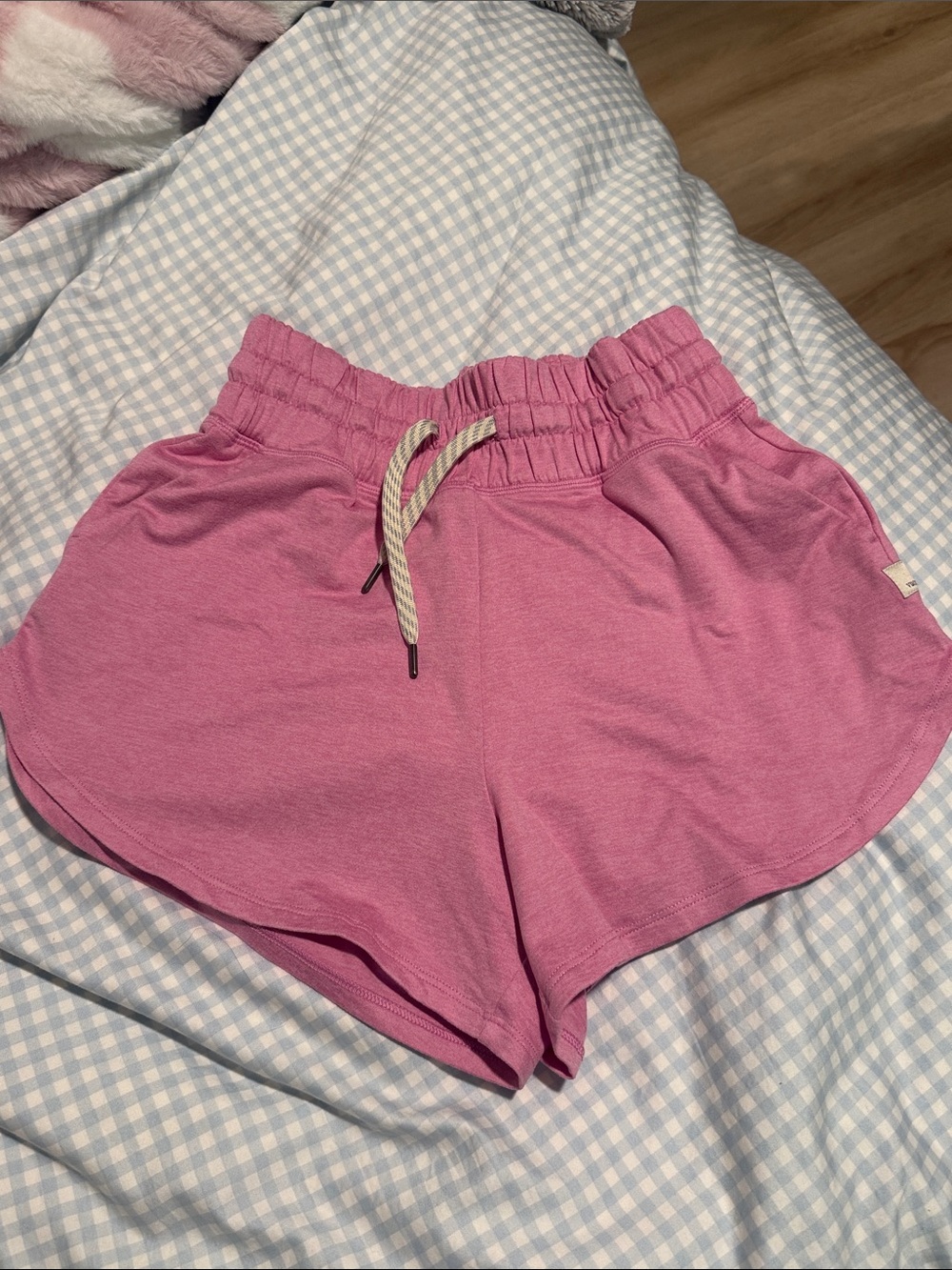 Vuori Pink Drawstring Athletic Shorts